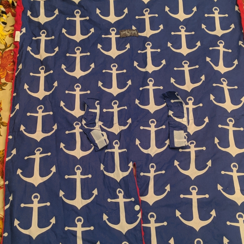 Nautical infant carrier cover